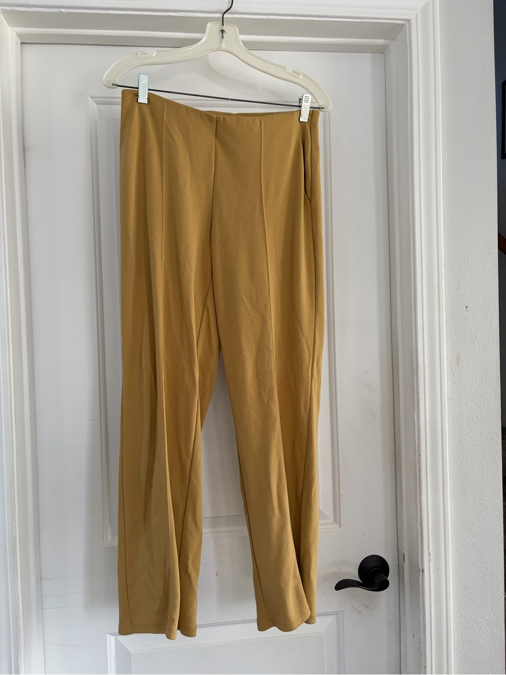 Uniqlo Tan-Mustard Rayon Blend Pants